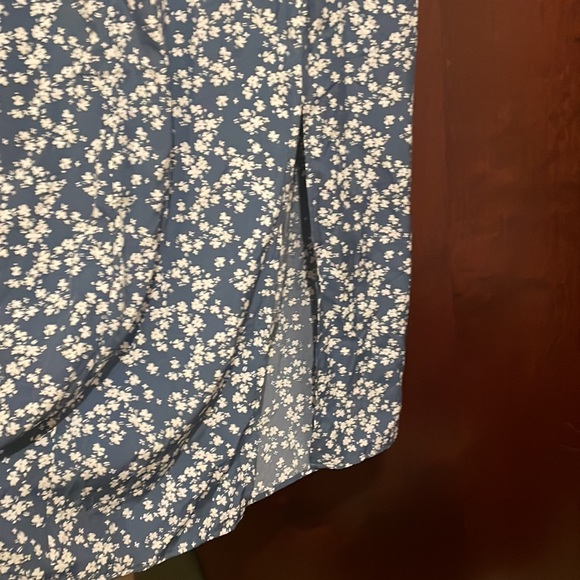 Blue Floral Midi Dress - Picture 2 of 4